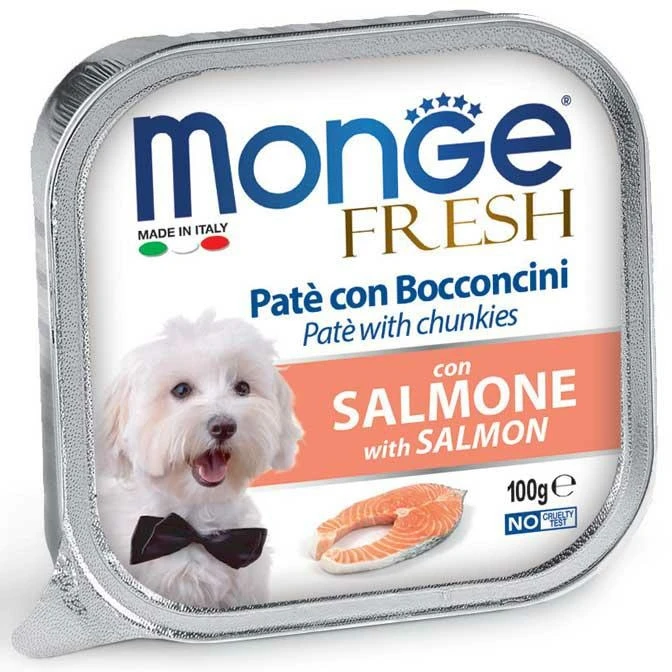 Monge Dog Fresh Salmone - Multipack 32 x 100 g - Immagine 1