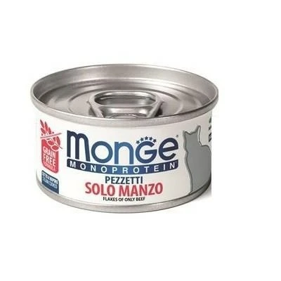 Monge Cat Mono Pezzetti di Manzo 80 g - Immagine 1