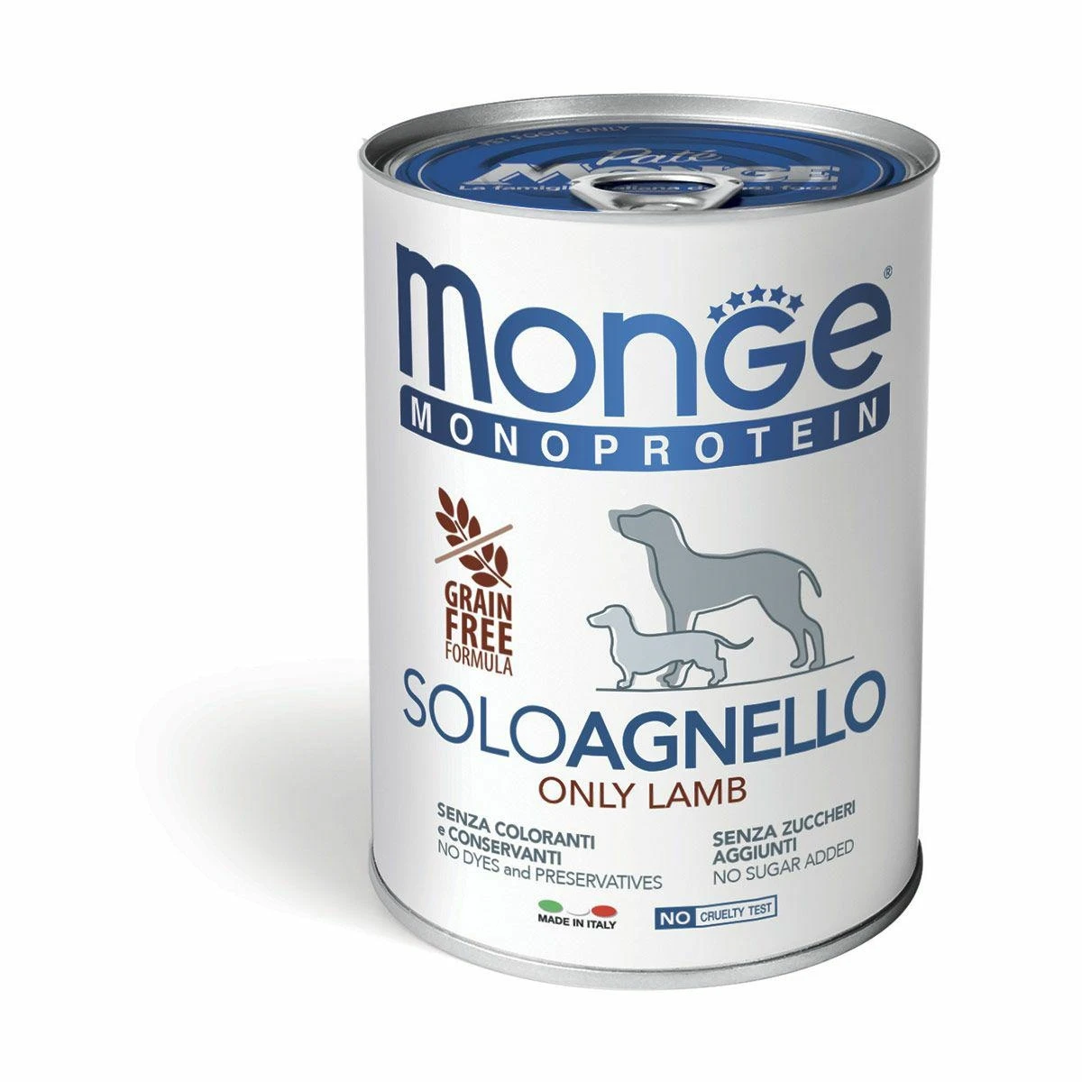 Monge Mono Solo Agnello 400 g - Umido per Cani - Immagine 1