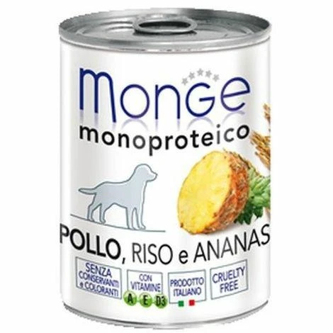Monge Mono Fruit Pollo/Ananas 400 g - Cibo umido per cani - Immagine 1