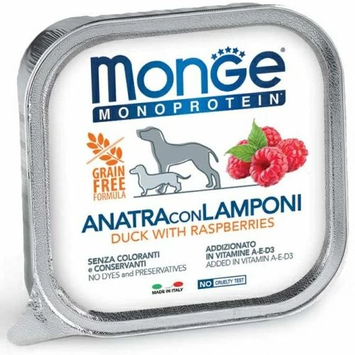 Monge Mono Fruit Anatra e Lamponi 24 x 150 g - Immagine 1