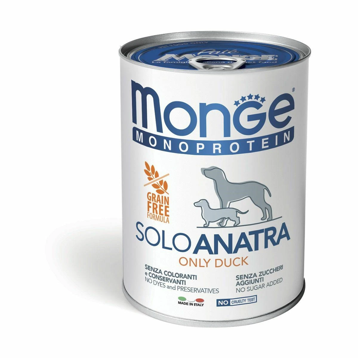 Monge Mono Solo Anatra 400 g - Umido per cani - Immagine 1