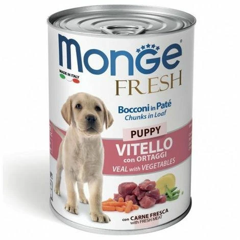 Monge Dog Fresh Puppy Vitello e Ortaggi 400 g - Immagine 1