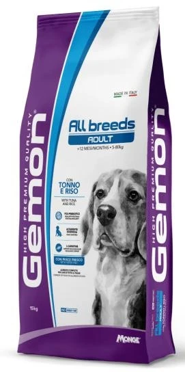Gemon Mangime Secco per Cani Tonno e Riso 15 kg - Immagine 1