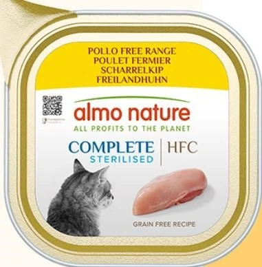 Almo Nature Cat Complete Sterilized Pollo Free Range 17 x 85 g - Immagine 1