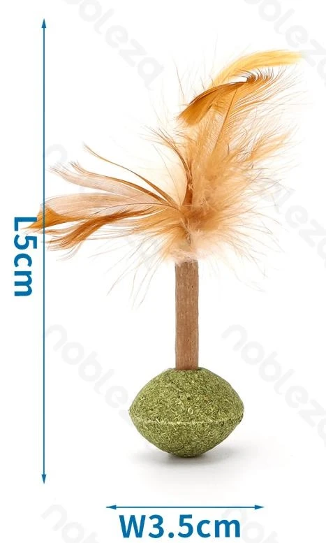 Nobleza Gioco con erba gatta colorato, 4,5 x 5 x 3,5 cm - Immagine 1