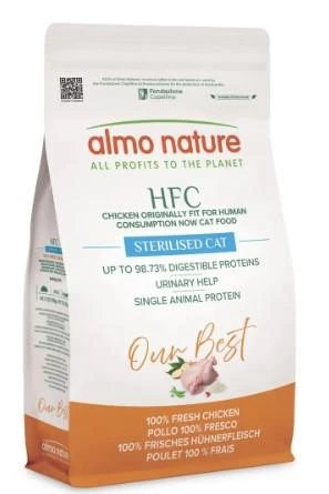 Almo HFC Cat Our Best Sterilizzato Pollo 1,2 Kg - AlmoNature - Immagine 1