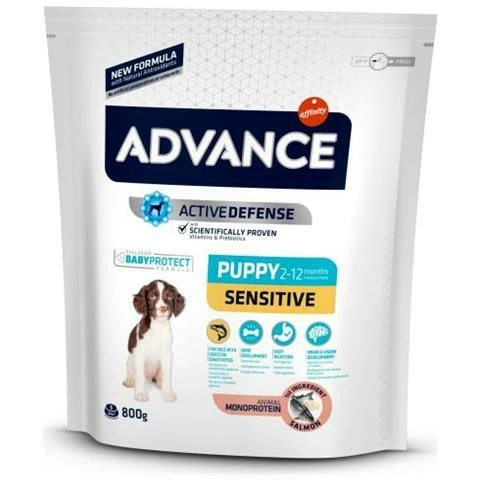 Advance Puppy Sensitive Salmone/Riso per cuccioli 800 g - Immagine 1