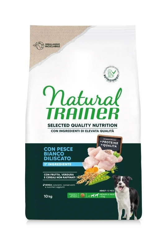 Trainer Natural Selected Quality Medium/Maxi Pesce Bianco 10 Kg - Immagine 1
