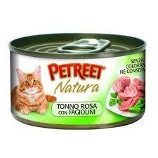 Petreet Tonno Rosa e Fagiolini 70g - Mangime Umido per Gatti - Immagine 1
