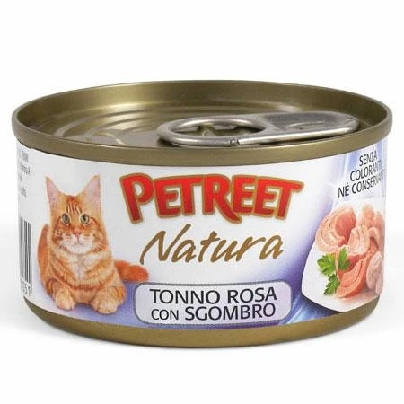 Petreet Tonno Rosa/Sgombro 70g - Mangime Umido per Gatti - Immagine 1
