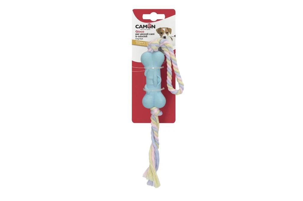 Camon Osso Cuccioli con Treccia - Accessorio per Cani - Immagine 1