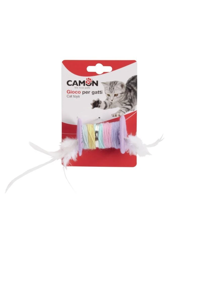 Camon Rocchetto Colorato con Piume - Immagine 1