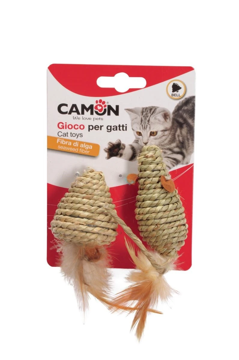 Camon Topo Intrecciato con Piume e Sonaglio - Immagine 1