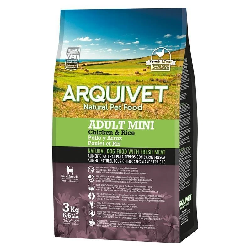 Arquivet Dog Original Mini Pollo 3 Kg - Mangime Secco per Cani - Immagine 1