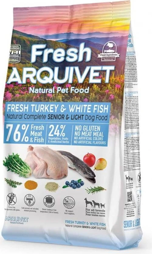 Arquivet Fresh Senior/Light Tacchino e Pesce Bianco - Immagine 1