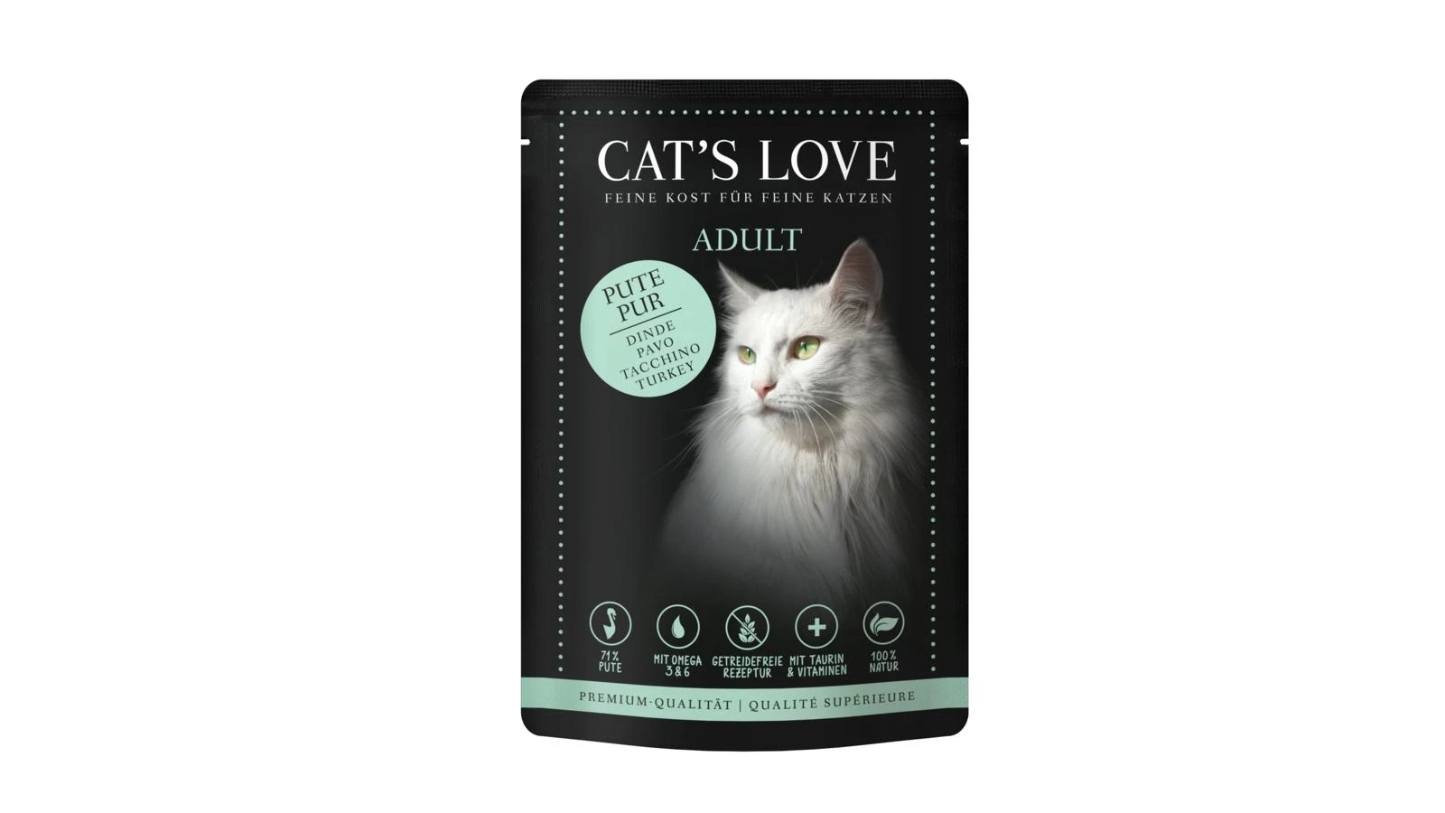 Cat's Love Buste 12 x gr 85 Tacchino - CATSLOVE - Immagine 1