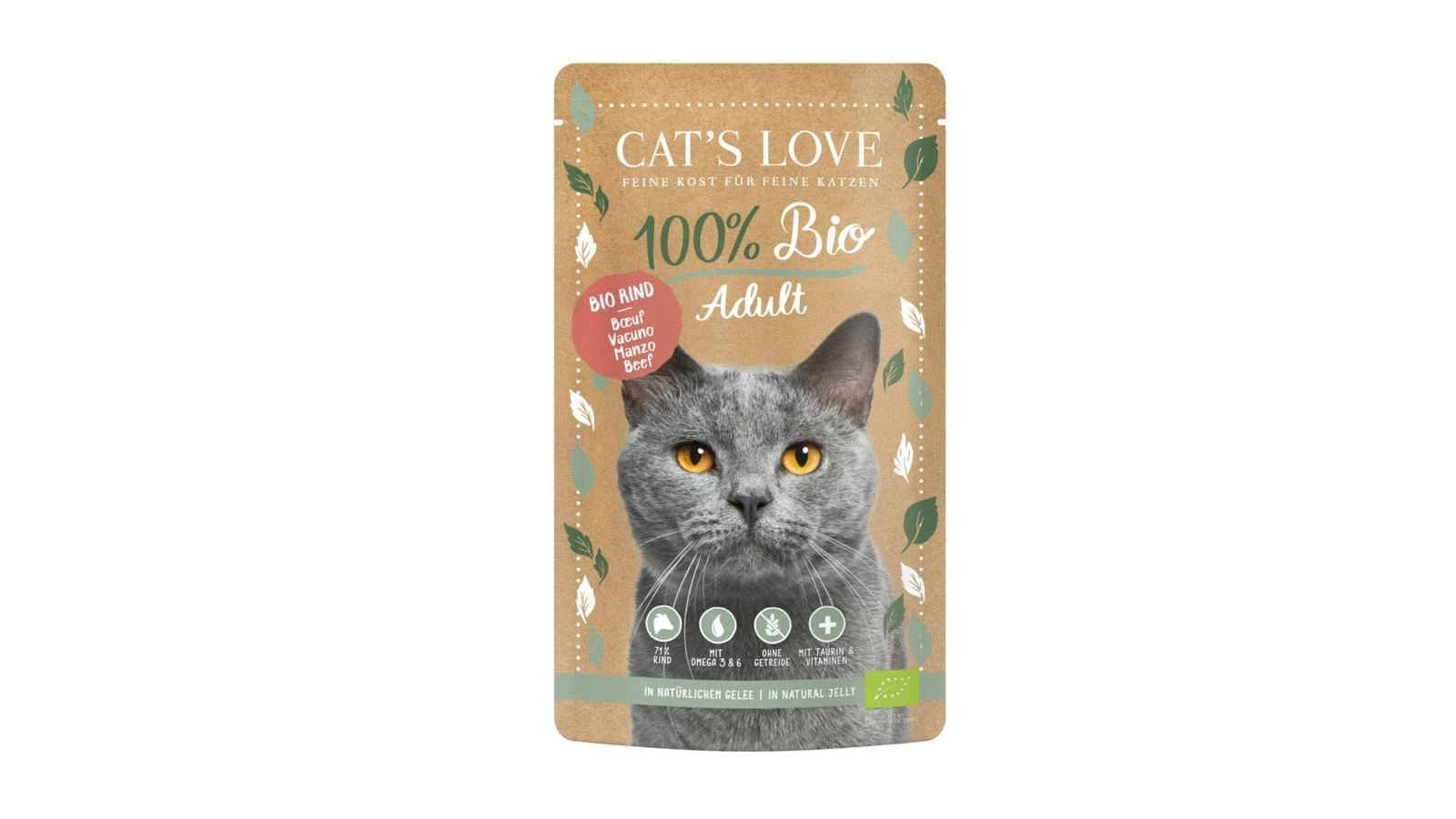 Cat's Love Bio Buste 6 x Gr 100 Anatra - CATSLOVE - Immagine 1