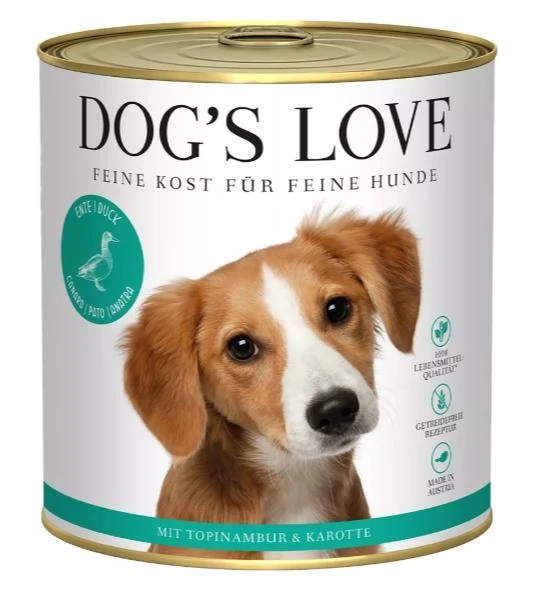 Dog's Love 800g Anatra/Topinambur/Carote - DOGSLOVE - Immagine 1
