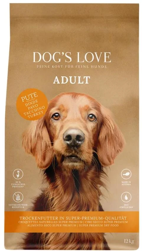 DOG'S LOVE Tacchino - Mangime Secco per Cani - Immagine 1