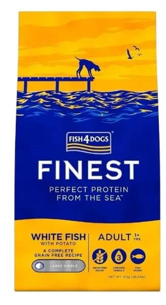 FISH4DOGS Finest Adult Pesce Bianco/Patate - Kg 12 - Immagine 1
