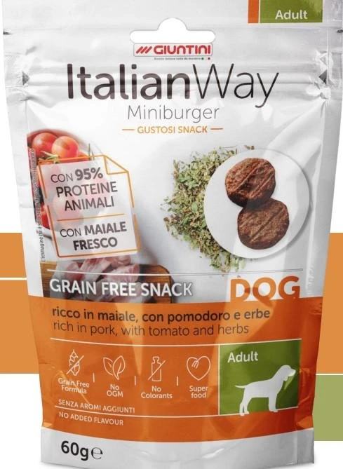 Italian Way Dog Burger Maiale 60g - Giuntini - Immagine 1