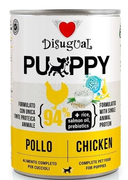 Disugual Dog Puppy Pollo 400g - Nutrizione Ideale per Cuccioli - Immagine 1