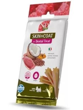 ND Quinoa Dog Treats Skin Coat Anatra Mini 60g - Farmina - Immagine 1
