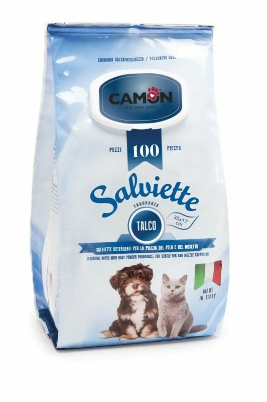 Camon Salviette Umidificate Talco 100 pz - Immagine 1