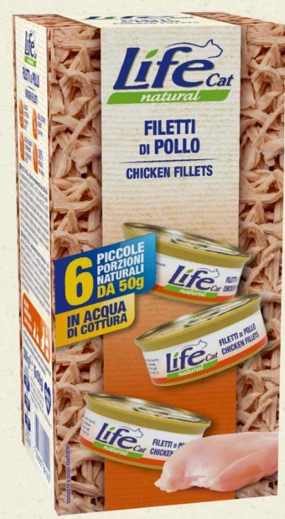 Lifecat Multipack 6 x 50g Pollo - Lifepet - Immagine 1