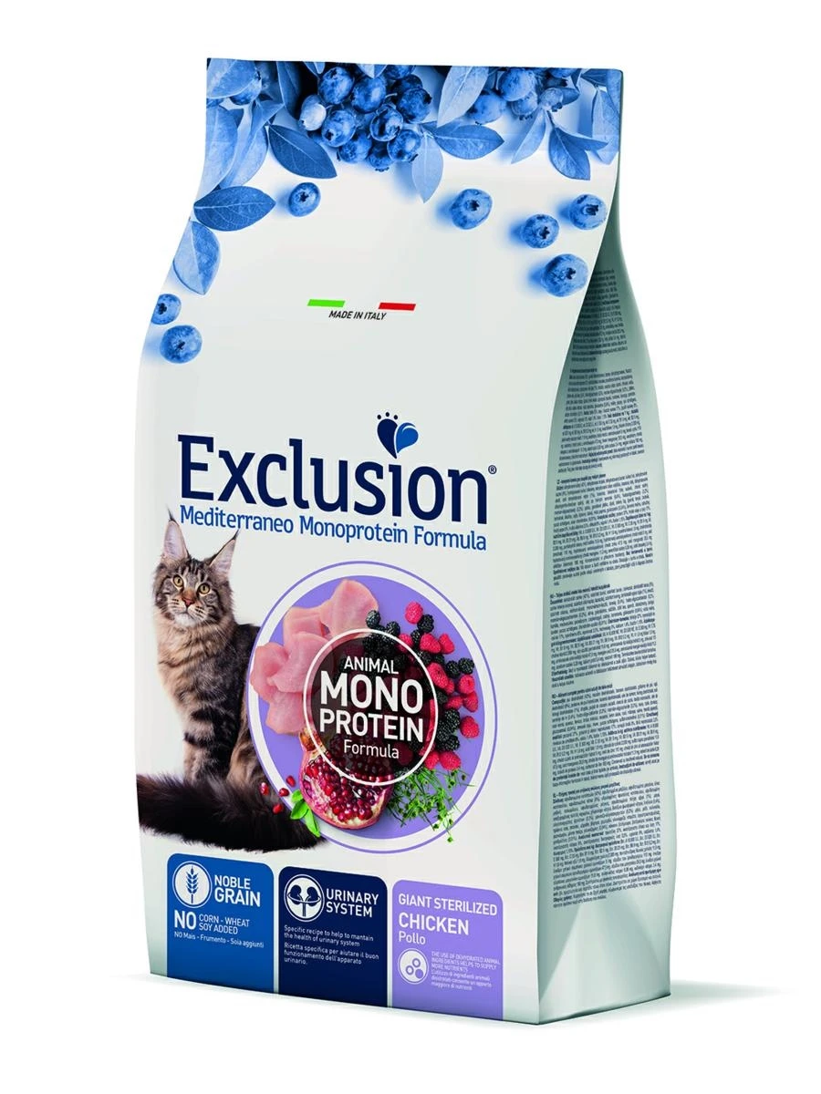 Exclusion Medit Noble Cat Giant Sterilized Pollo 300g - Dorado - Immagine 1