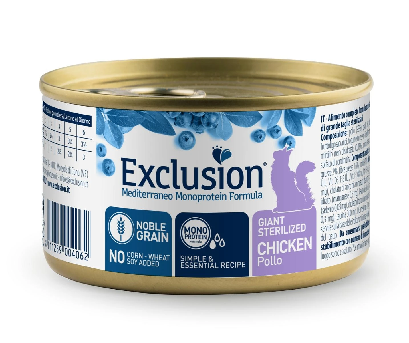 Exclusion Medit Noble Cat UM Giant Sterilized Pollo 85g - Dorado - Immagine 1