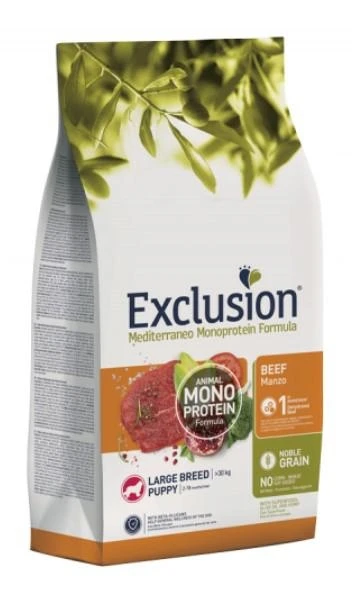 Exclusion Medit Noble Large Puppy Manzo 12 kg - Dorado - Immagine 1