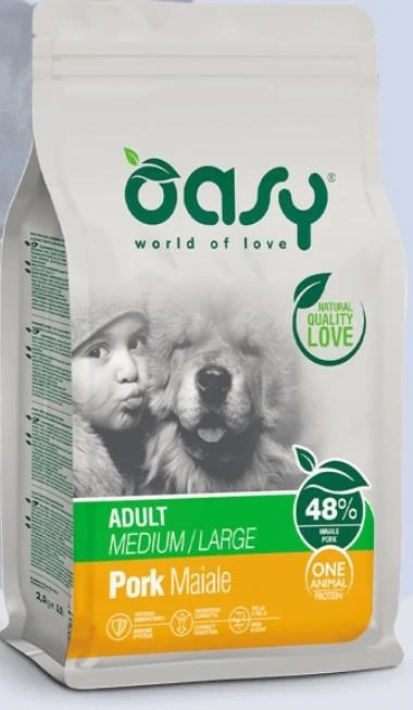 OASY Dog Mono Medium/Large Maiale 10 kg - Immagine 1