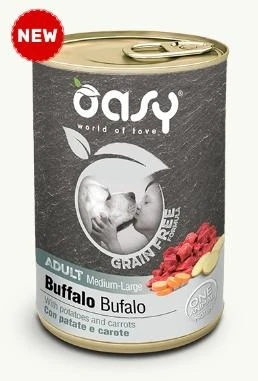 Oasy Dog Grain Free Bufalo 400g - Mangime Umido per Cane - Immagine 1