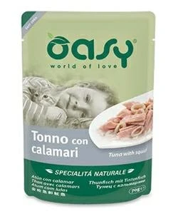 OASY Cat Buste Tonno/Calamari 24 x 70g - Immagine 1
