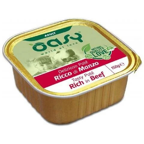 Oasy Dog Paté Delizioso Vitello/Verdure 11 x 150g - Immagine 1