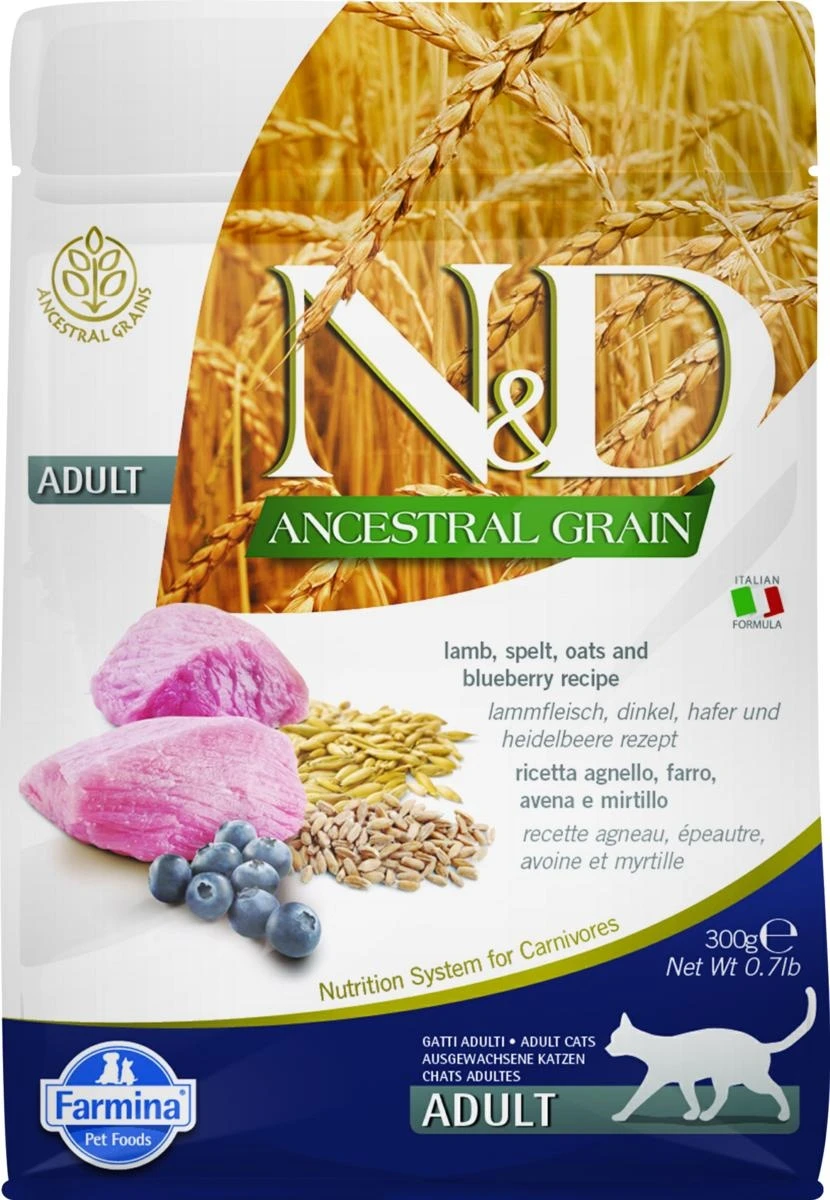 ND Cat Ancestral Agnello/Mirtillo 300g - Farmina - Immagine 1