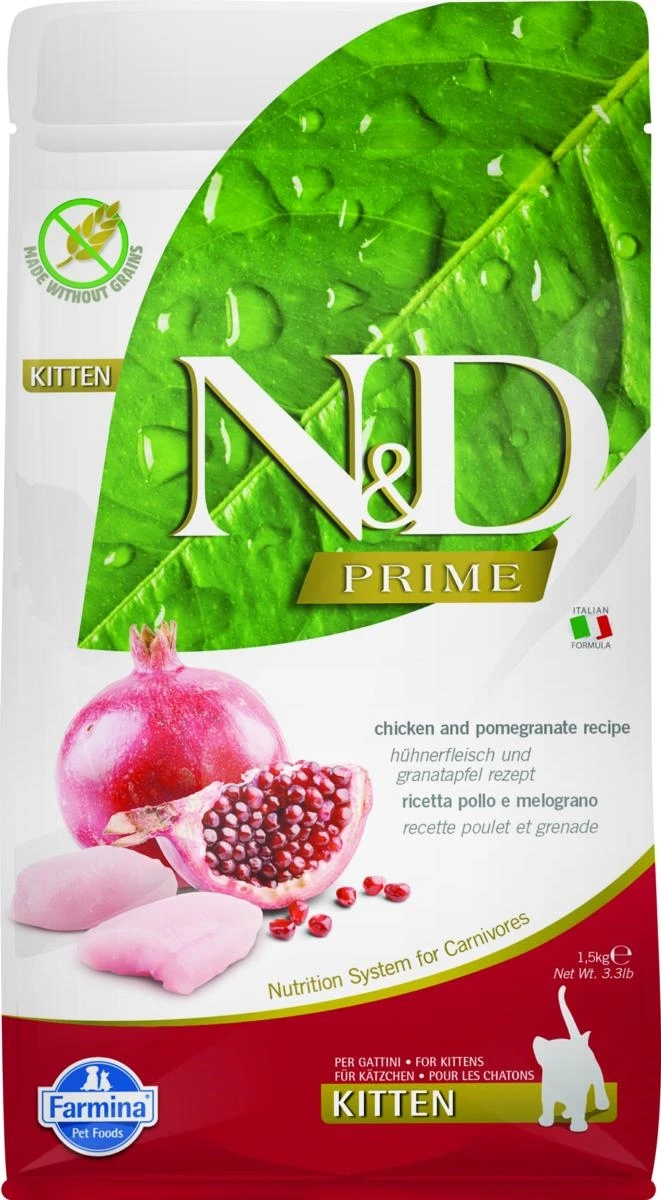 ND Cat Prime Kitten Pollo/Melograno 1,5 kg - Farmina - Immagine 1