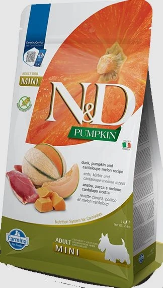 ND Dog Pumpkin Mini Anatra/Melone 2,5 kg - Farmina - Immagine 1