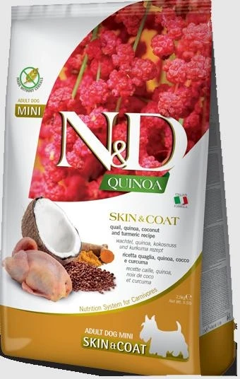 ND Dog Quinoa Mini Skin/Coat Quaglia/Cocco/Curcuma - Farmina - Immagine 1
