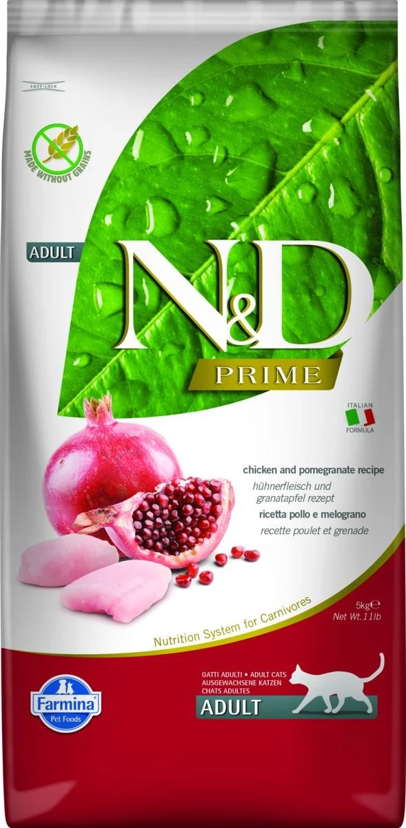 Farmina ND Cat Prime Pollo/Melogranо 5kg - Mangime Secco per Gatti - Immagine 1