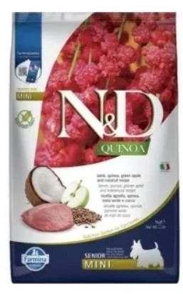Farmina ND Dog Quinoa Mini Senior Agnello/Mela/Cocco 5kg - Immagine 1