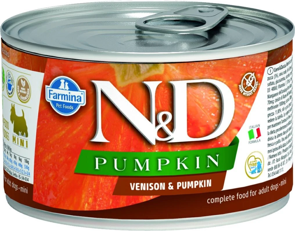 ND Umido Dog Pumpkin Mini Cervo 140g - Farmina - Immagine 1