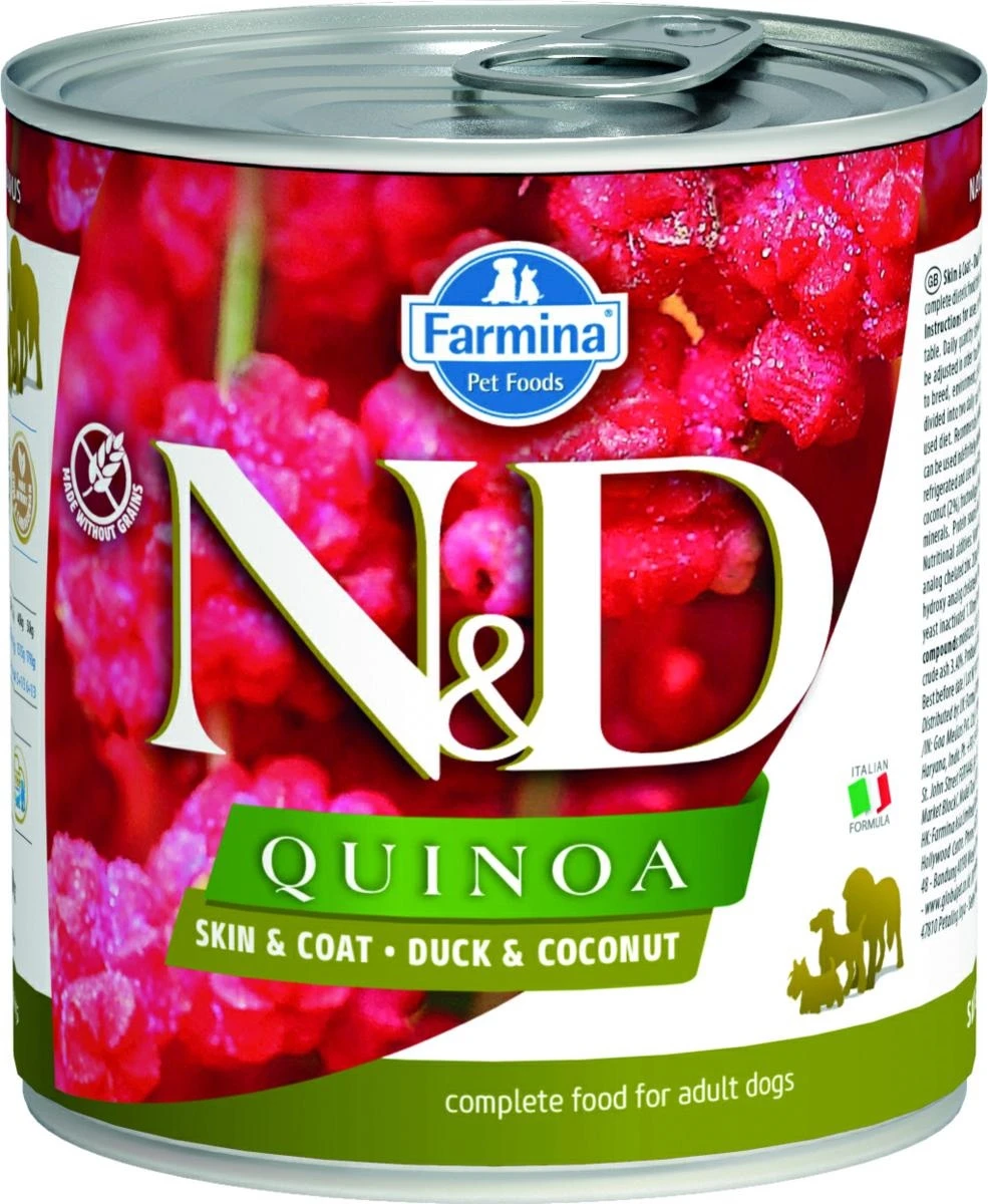 ND UM Dog Quinoa Skin Anatra/Cocco 285g - Farmina - Immagine 1