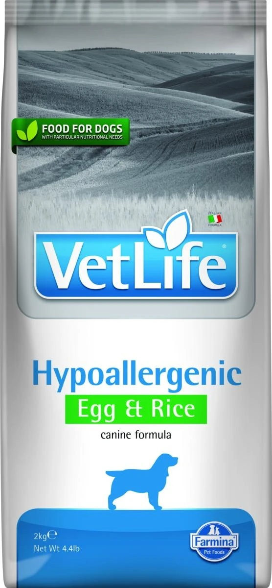 VET LIFE Dog Hypoallergenic Uovo/Riso 2kg - Farmina - Immagine 1