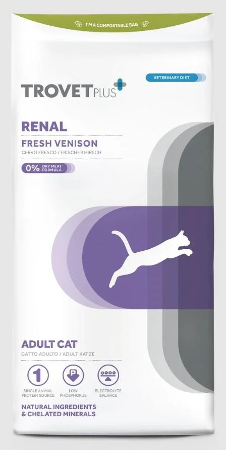 Trovvet Cat Renal Cervo 1,2 Kg - Alimentazione Dietetica per Gatti - Immagine 1