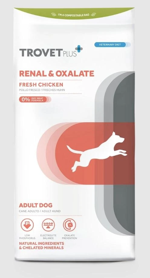 TROVET Dog Renal Oxalate Pollo 10 kg - Mangime Dietetico - Immagine 1