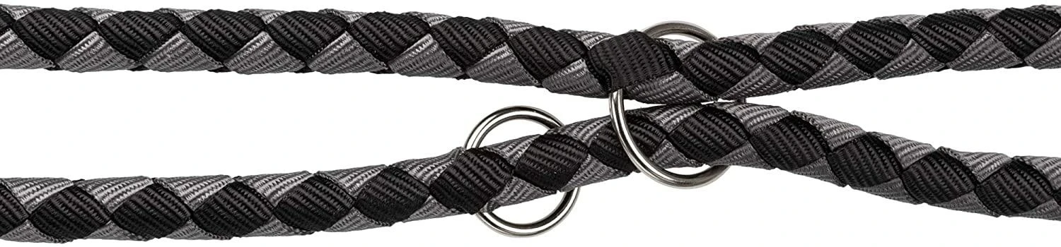 Cavo Guinzaglio S/M MT 1,00 Ø MM 12 Nero/Grigio - Trixie - Immagine 1