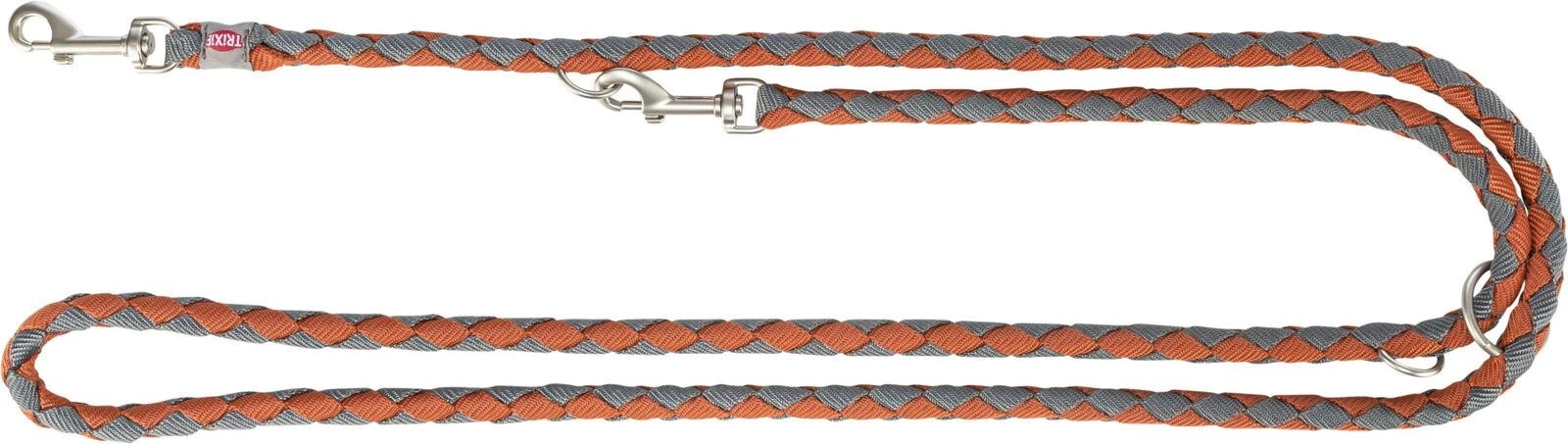 Guinzaglio di Addestramento TX TRIXIE L-XL 2.00m Ø18mm Ruggine/Grigio - Immagine 1